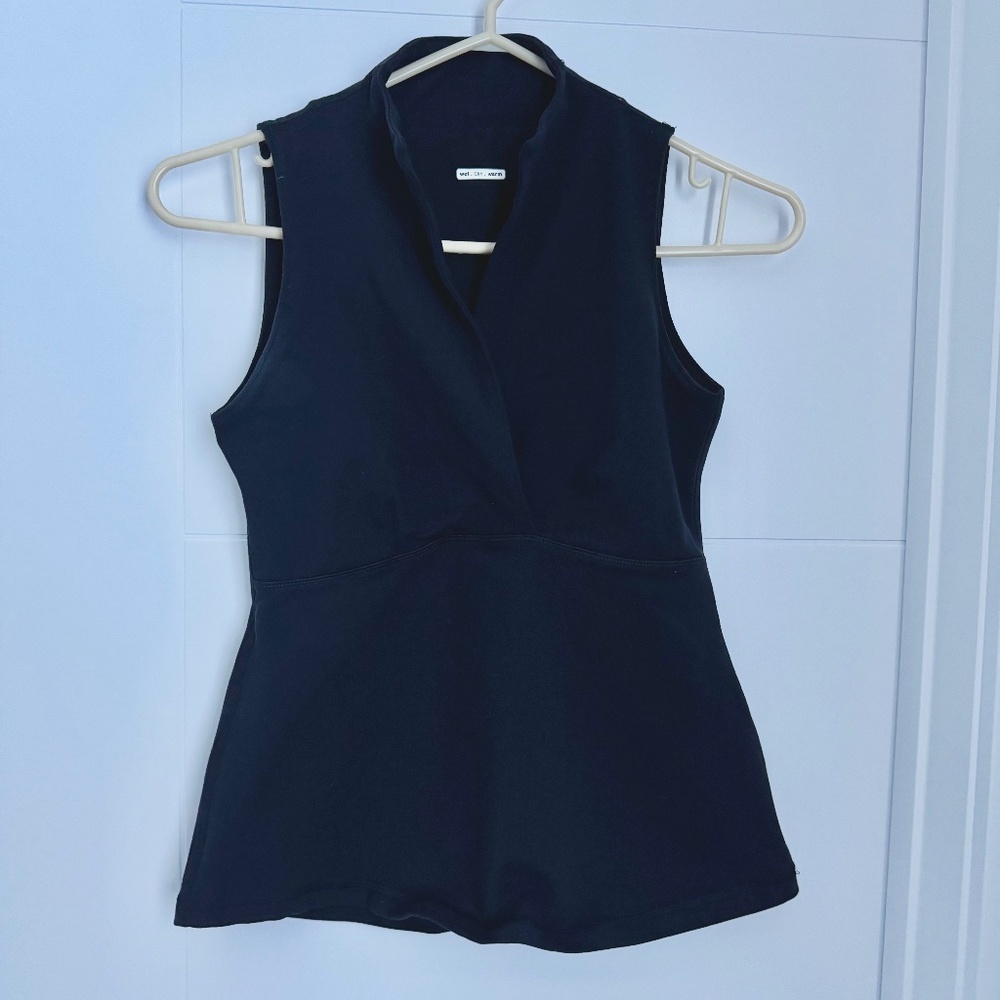 Lululemon Women's Black Golf/Tennis Sleeveless Polo Top, Size 6